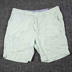 Polo Ralph Lauren Shorts Mens 40 Seafoam Green Linen Classic Fit 9" Beach Preppy